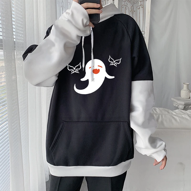 Harajuku Open World Adventure Game Genshin Impact Hu Tao Kawaii Cartoon Hoodies Long Sleeve Aesthetic Men Winter warm Sweatshirt teddy bear hoodie