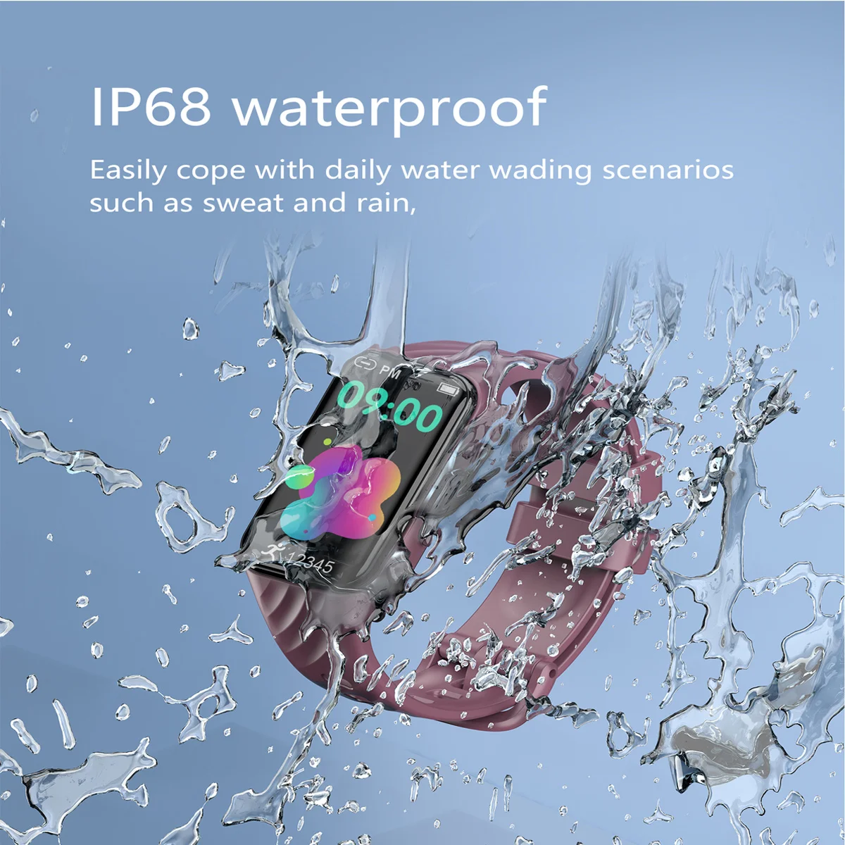 Blackview R10 ����Ʈ ��ġ, 1.47 ��ġ ��� ������ ����Ʈ��ġ, ��Ʈ�Ͻ� ����� ������, GPS ���� ��ġ �޴��� �ð�, 300mAh