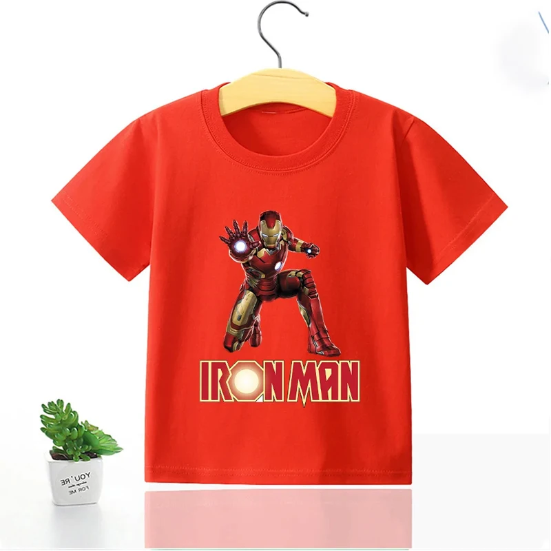 Marvels Children Cotton T Shirt Spidermans Boys Girls Clothes Wolverine Hulk Cartoon Tees Shirts Summer Tops cute baby Clothing