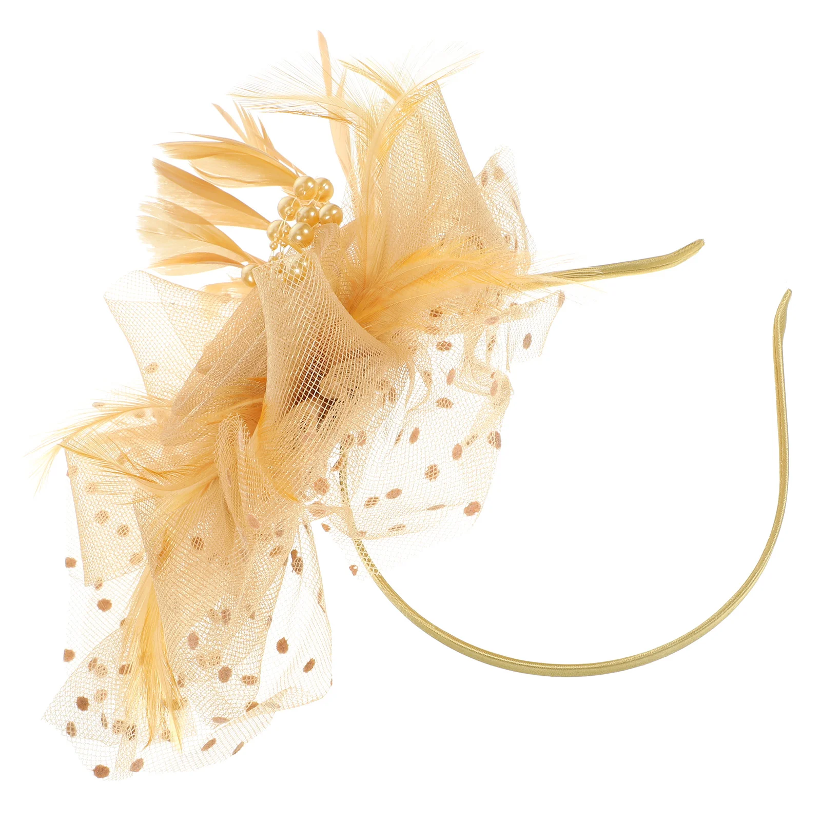 

Hair Pin Clips Party Headdress Headwear Performance Band Accessories Feather Miss Women's