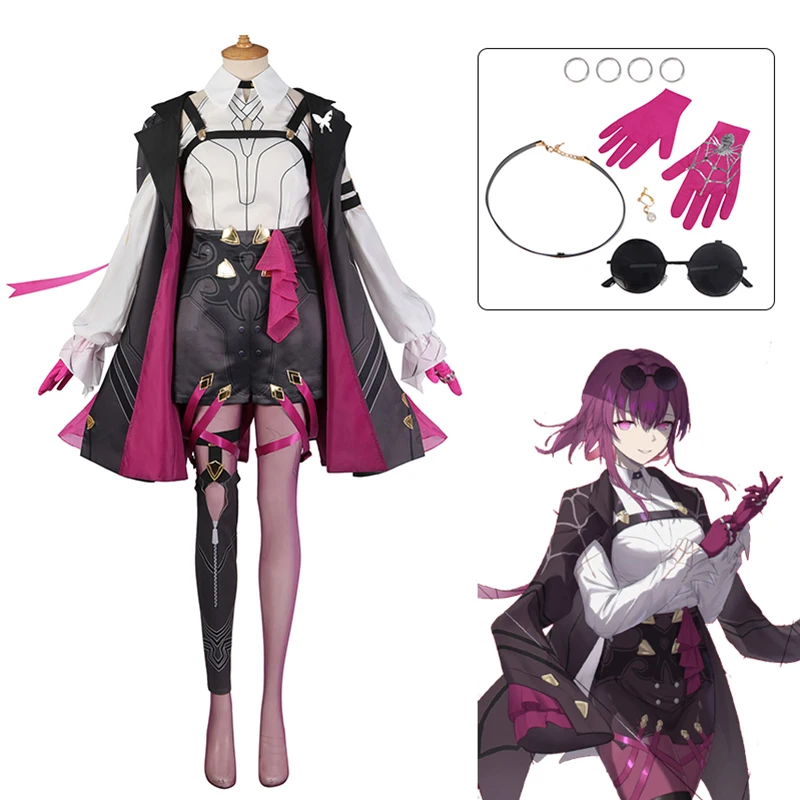 

Kafka Cosplay Game Honkai: Star Rail Cosplay Wig Women Hair Honkai Kafka Cosplay Costume
