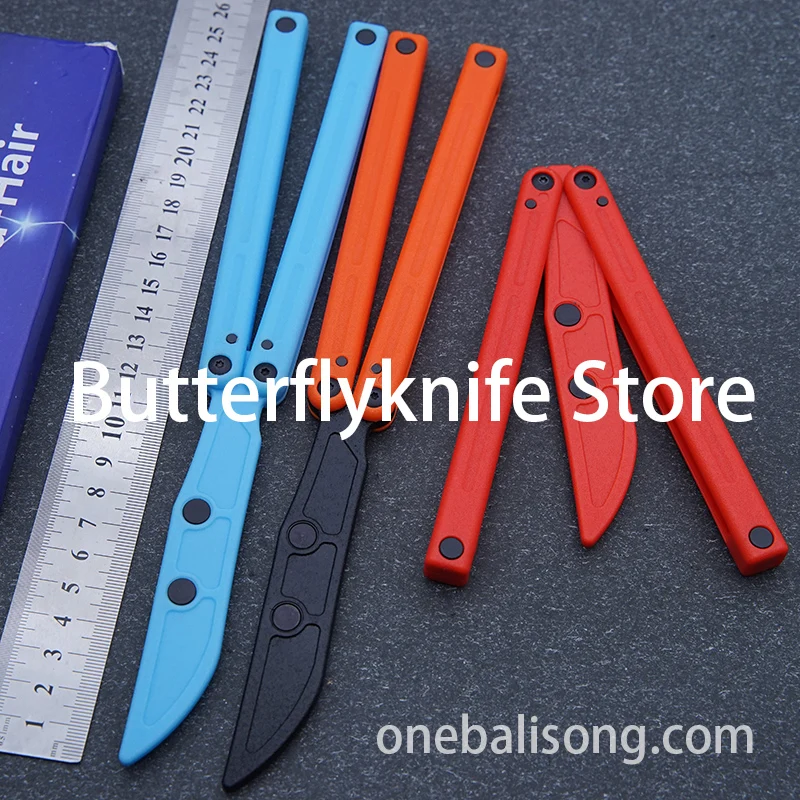刃無し　バタフライトレーナー　Asgard　Blue Sky Balisong Asgard Cancer Balisong Plastic Trainer Outdoor Safe EDC