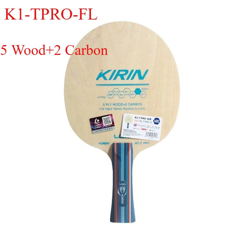 High-Performance Table Tennis Racket with 5-Ply Wood and Carbon Fiber Baseplate for Beginner Training