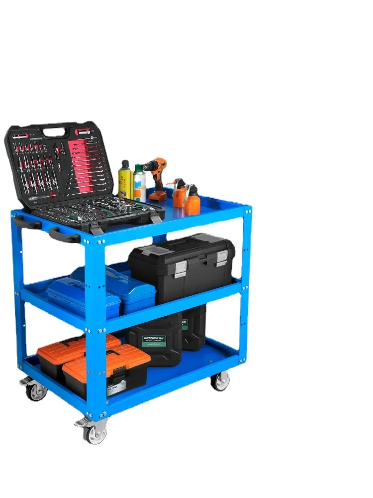 Xk Tool Cart Trolley Storage Rack Steam Maintenance Cabinet Workshop Mobile Thickened Trolley unique mannequin jewelry rack side face profile colorfast resin necklace mannequin holder jewelry shop tool