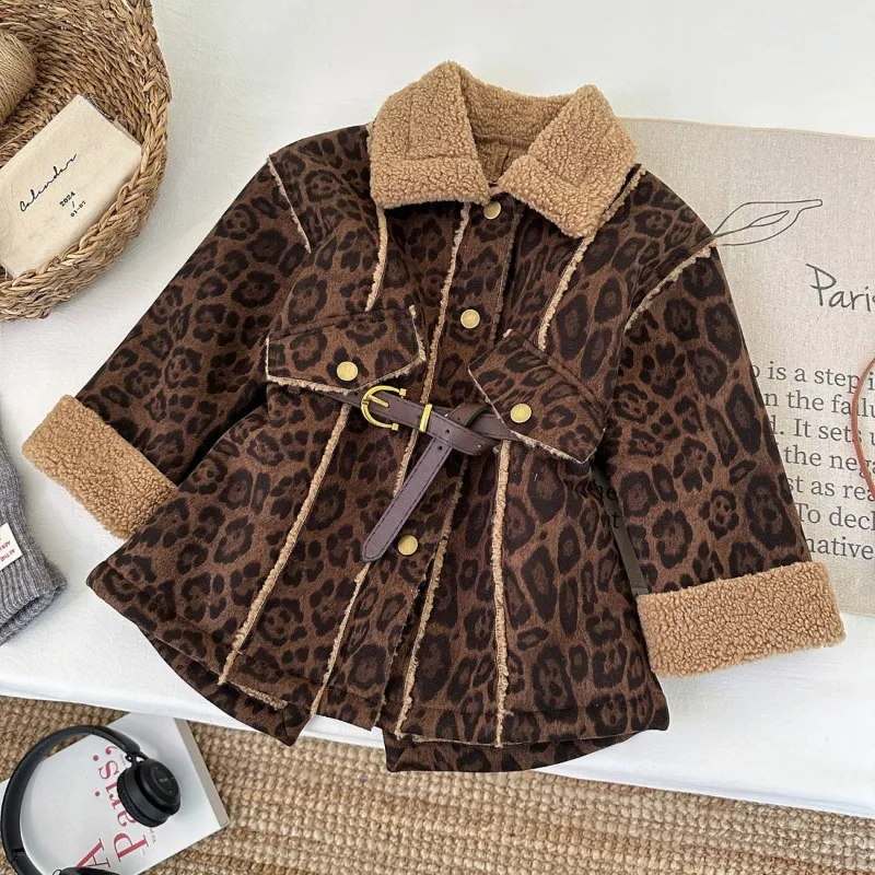 Girls' printed cotton jacket fabric close-up