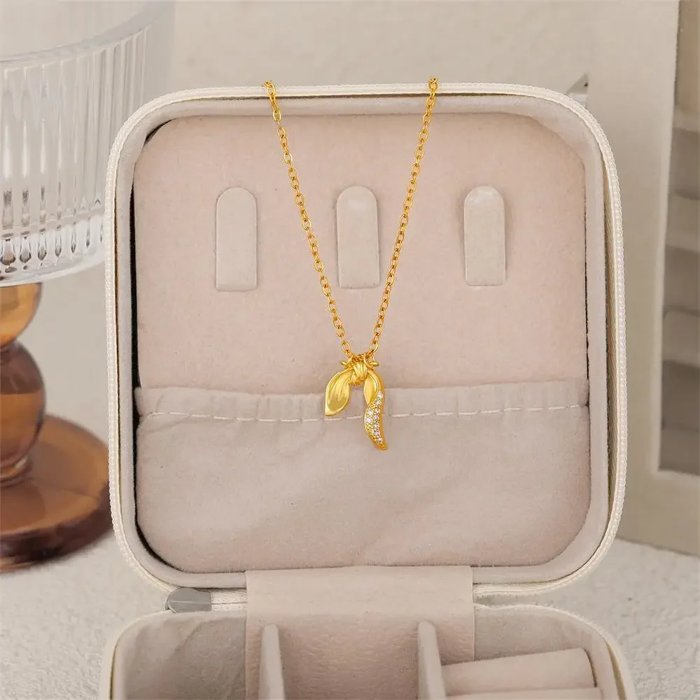 18K Gold Plated Sexy Collarbone Chain Bowknot Necklace for Women Exquisite Compact Bow Short Choker Birthday Gift Trend Jewelry