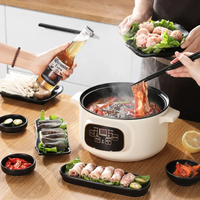 2.2L Electric Rice Cooker Single Double Layer 220V Multi Cooker Non Stick Smart Mechanical MultiCooker Steamed Rice Pot For Home