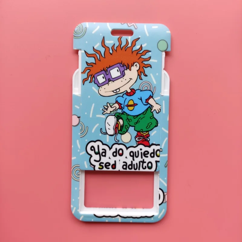 Cartoon Boys Girls ID Credit Bank Card Holder Students Bus Card Case Lanyard Child Visit Door Identity Badge Cards Cover