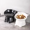1pc Black White Cat Bowl Cat Bowl Pet Bowl Pet Supplies Plastic Cat Bowl Dog Bowl Cat and Dog Universal Pet Bowl Pet Accessories