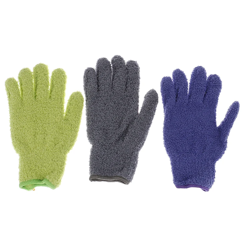 Microfiber Dusting Cleaning Glove Mitt Cars Windows Dust Remover Tool Reusable Cleaning Glove 1pc