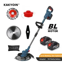 KAKYOIN Brushless Electric Lawn Mower Cordless Grass Trimmer Branches Shrub Pruning Cutter Garden Tools For Makita 18V Battery 1