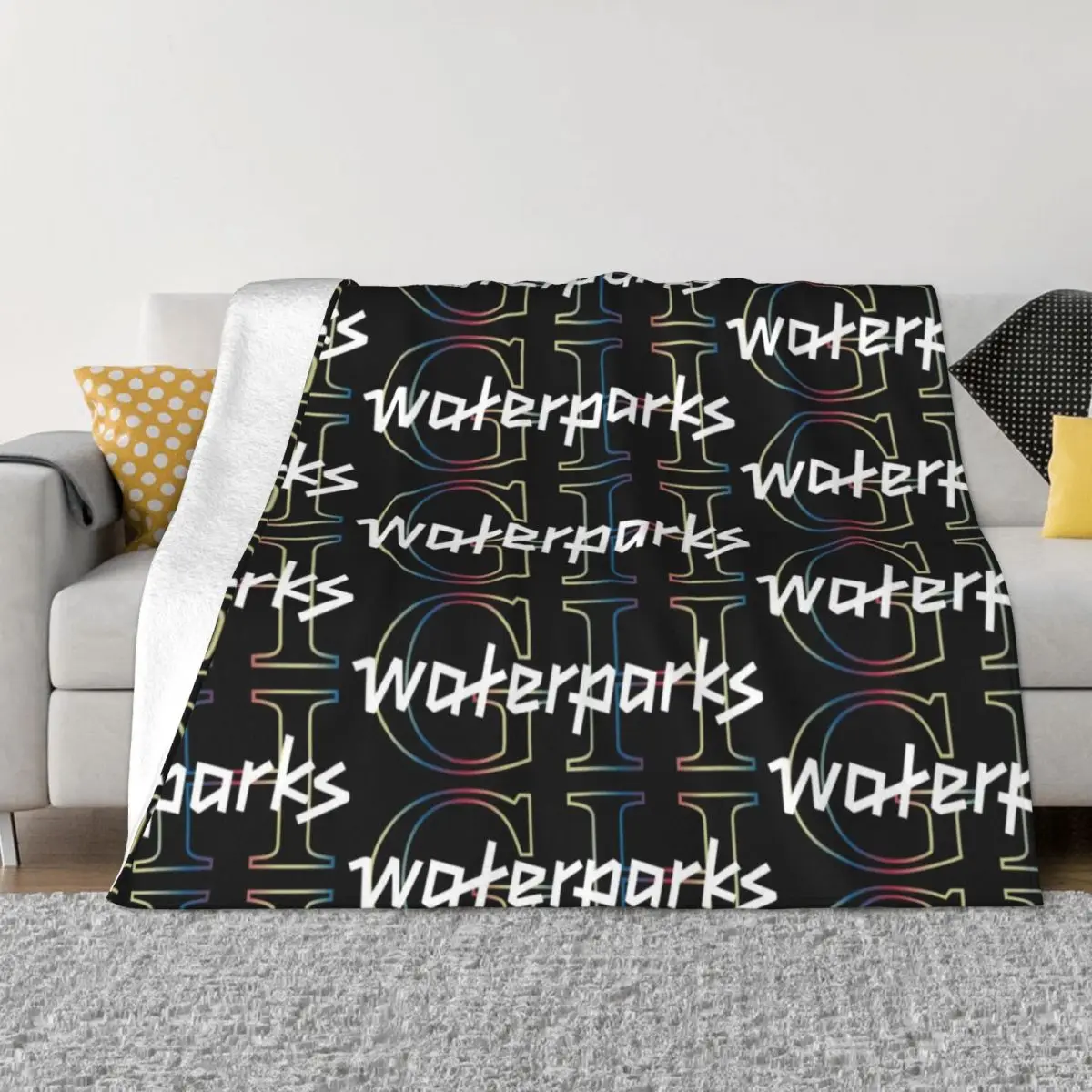 

greatest hits -waterparks inspired Throw Blanket Bed linens Plaid Retros Polar Blankets