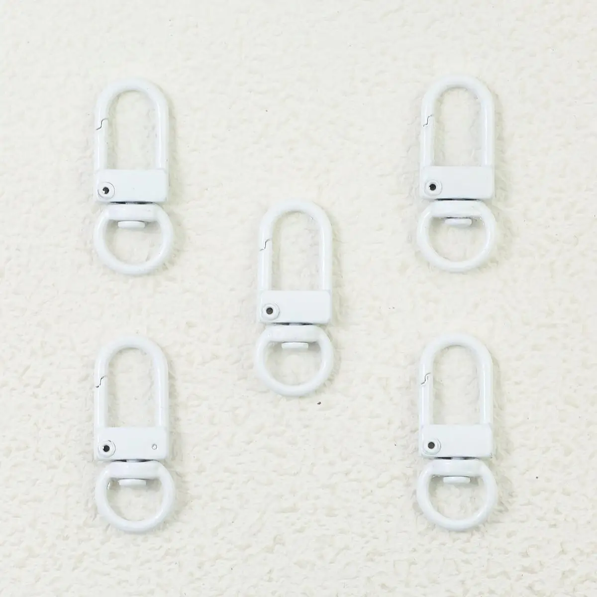 Colorful Macaron Keychain Clasps – Set of 10 for DIY Jewelry Accessories