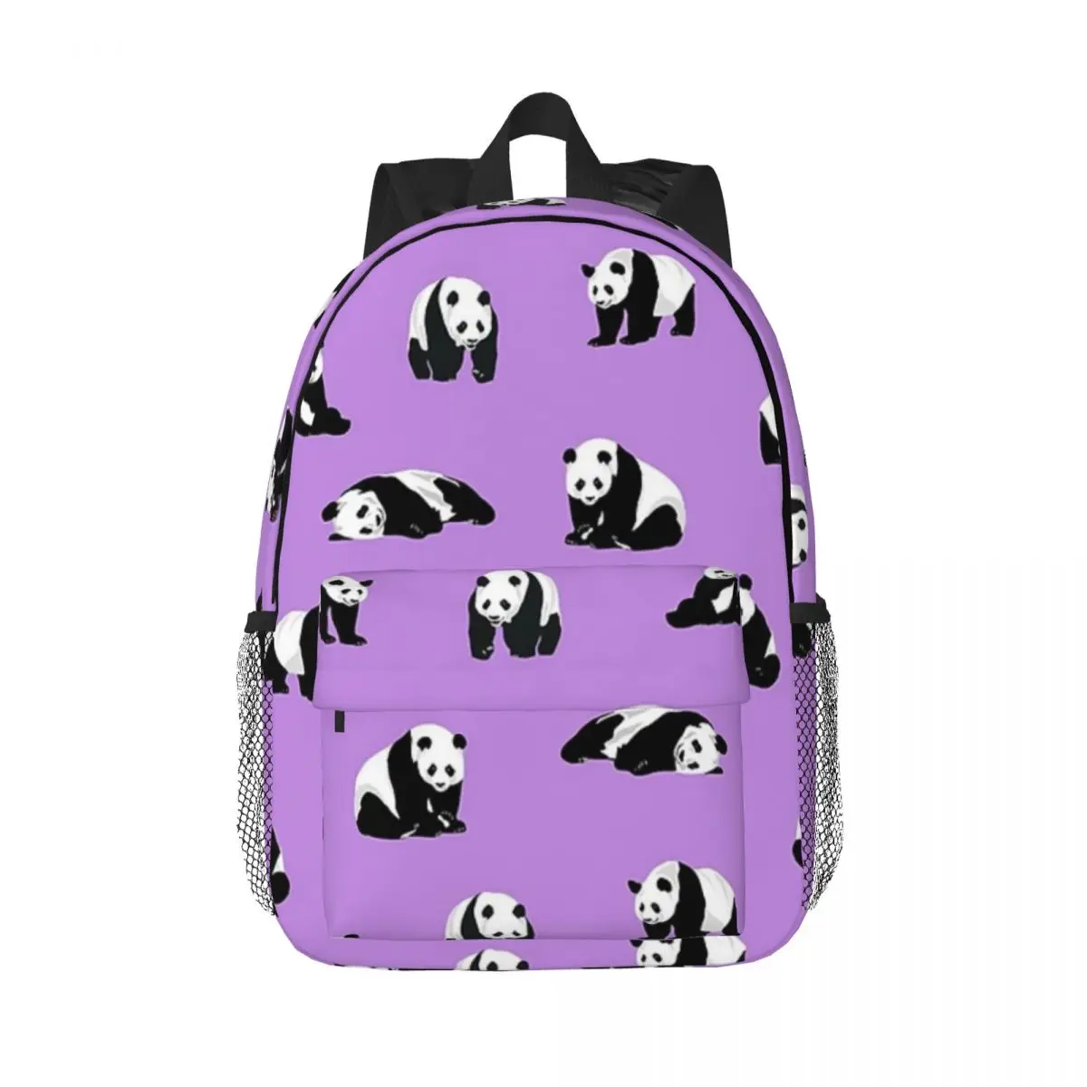 

Pandas On Purple Backpacks Teenager Bookbag Casual Children School Bags Laptop Rucksack Shoulder Bag Large Capacity