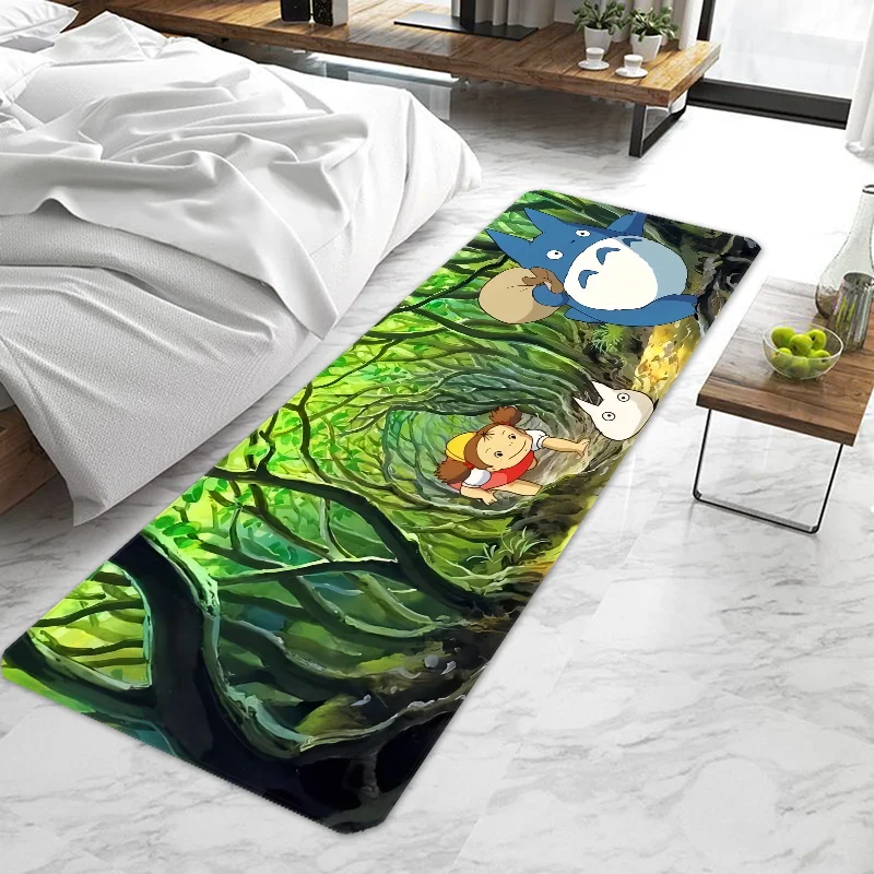 Anime T-TotoroS Kawaii Door Mat Entrance Non-slip Washable Kitchen Carpet Living Room Hallway Rugs Door Mats Bathroom Bath 2
