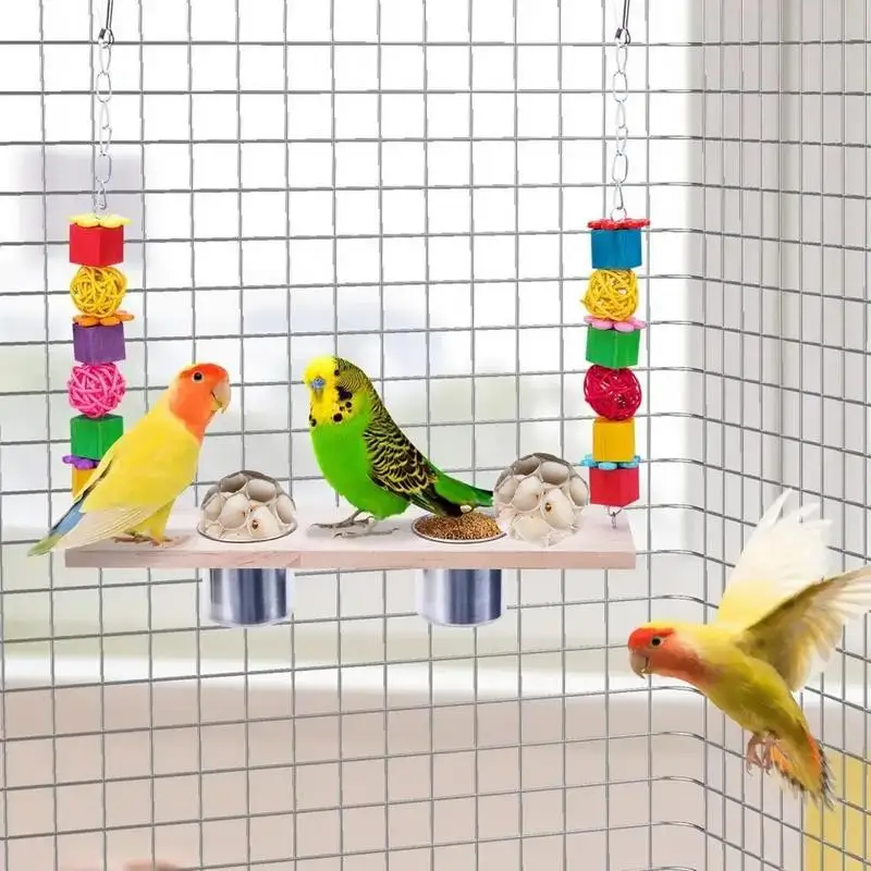 6pcs Bird Chewing Toys for Macaws Lovebirds Parakeets