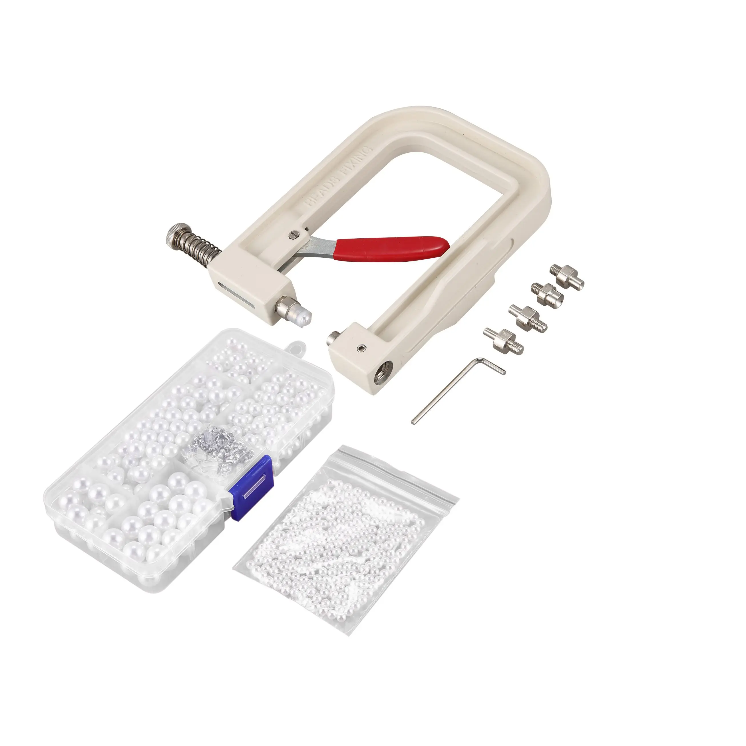 

1 Набор, ручная машина для фиксации бусин и шляп