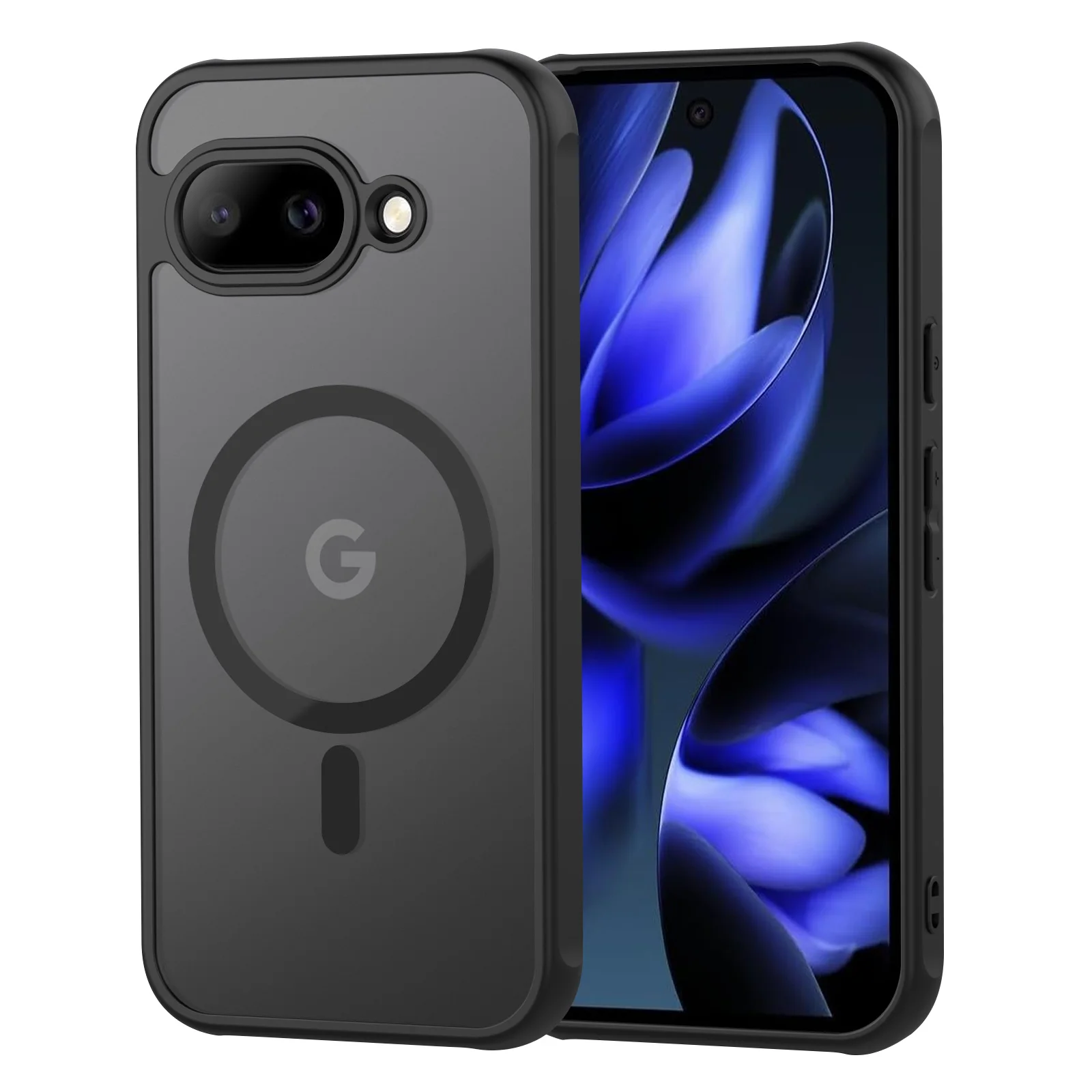 Matte Translucent Magnetic Shockproof Case with Magsafe Wireless Charging Compatibility