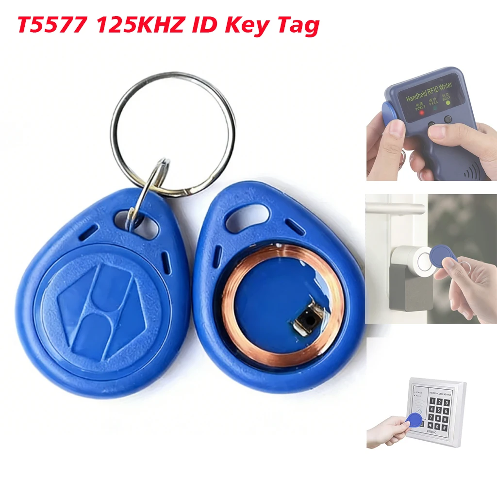 Rewritable RFID Key Tags for Access Control - Pack of 5/10