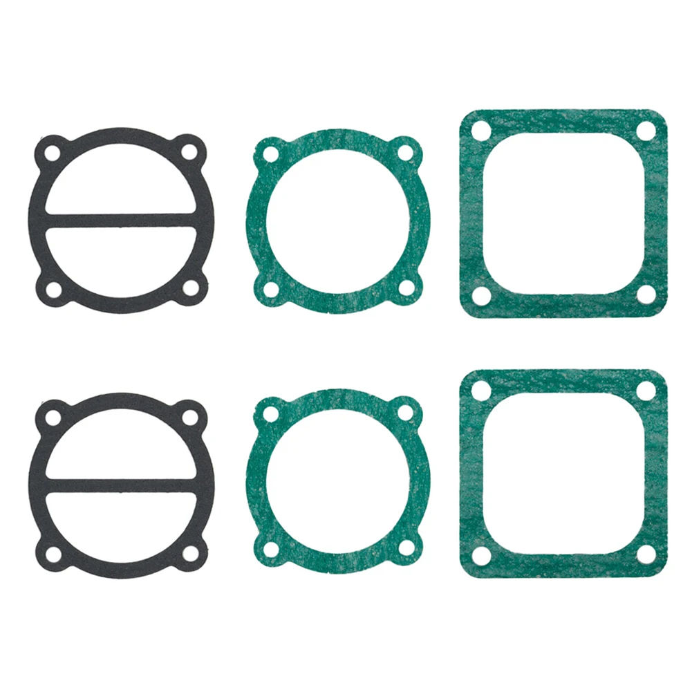 2Set 3 In 1 Air Compressor Cylinder Head Base Valve Plate Gaskets Washers 65type Valve Plate Gaskets Washers For Air Compressor air compressor cylinder valve plate spare part hole to hole 66x66mm air pump fitting