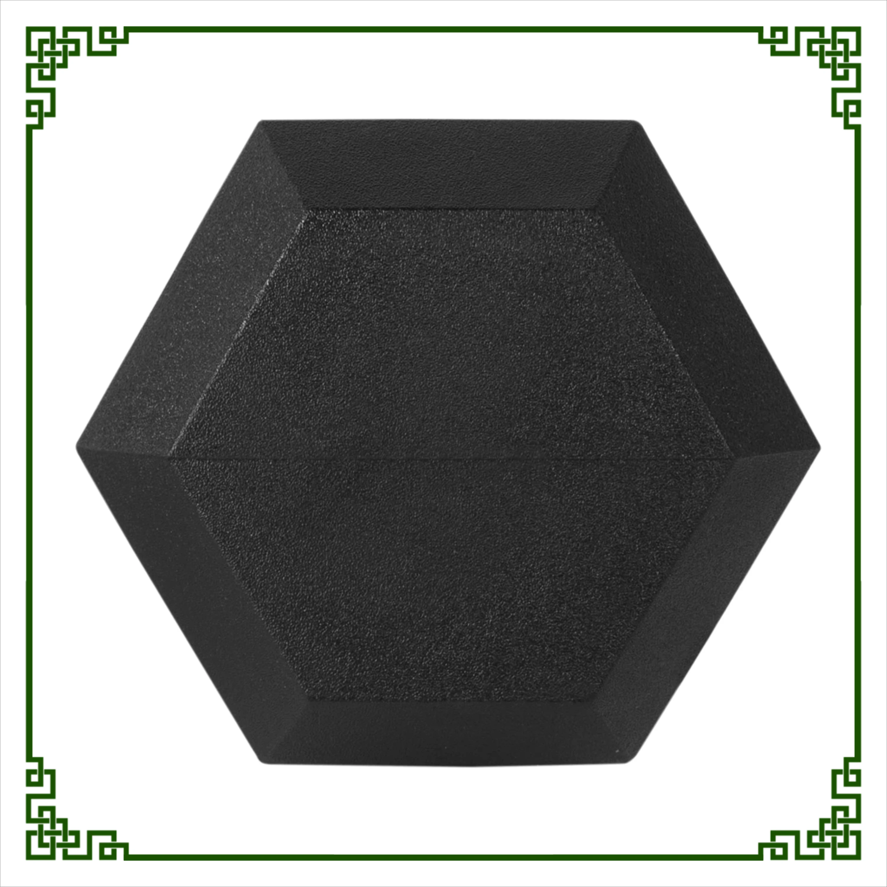 20lb Rubber Hex Dumbbell Pair 4