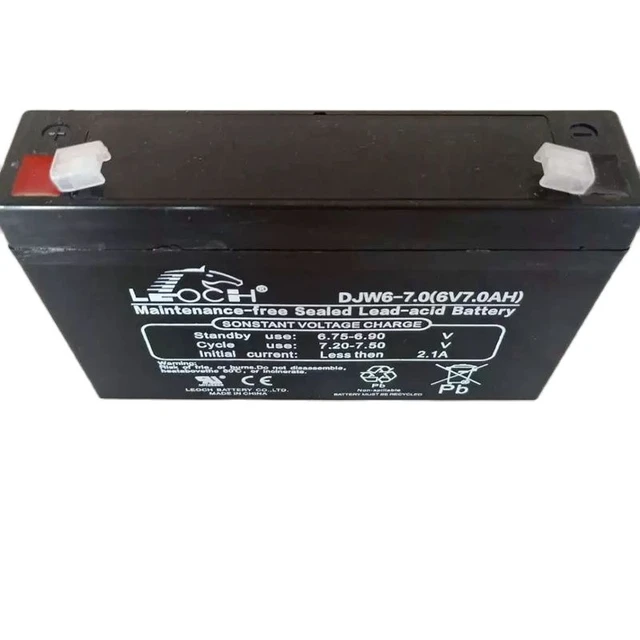 Batterie De Stockage Djw6-7 6v 7.0ah Exempt D'entretien Pour Les