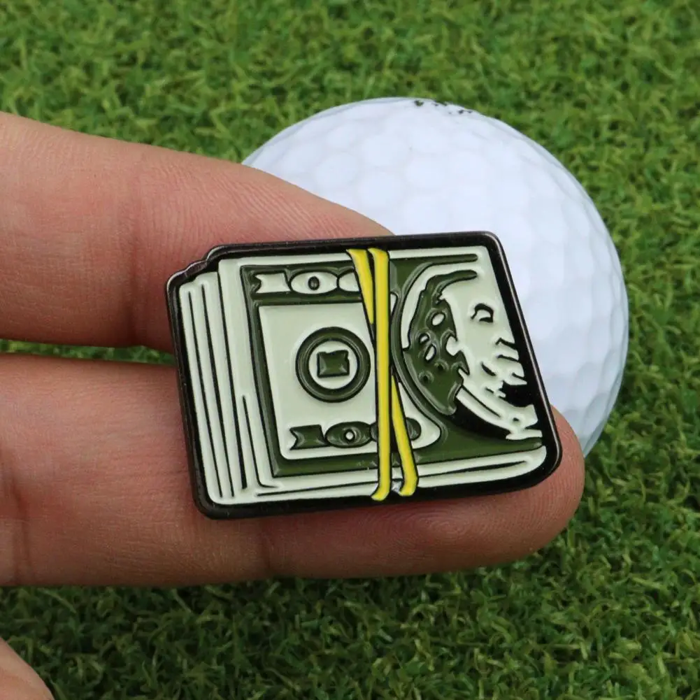 America Cash Golf Ball Marker Magnetic Golf Hat Clip Men Women Golfer Hats Pants Bags Visors Belts Metal Clip Accessories