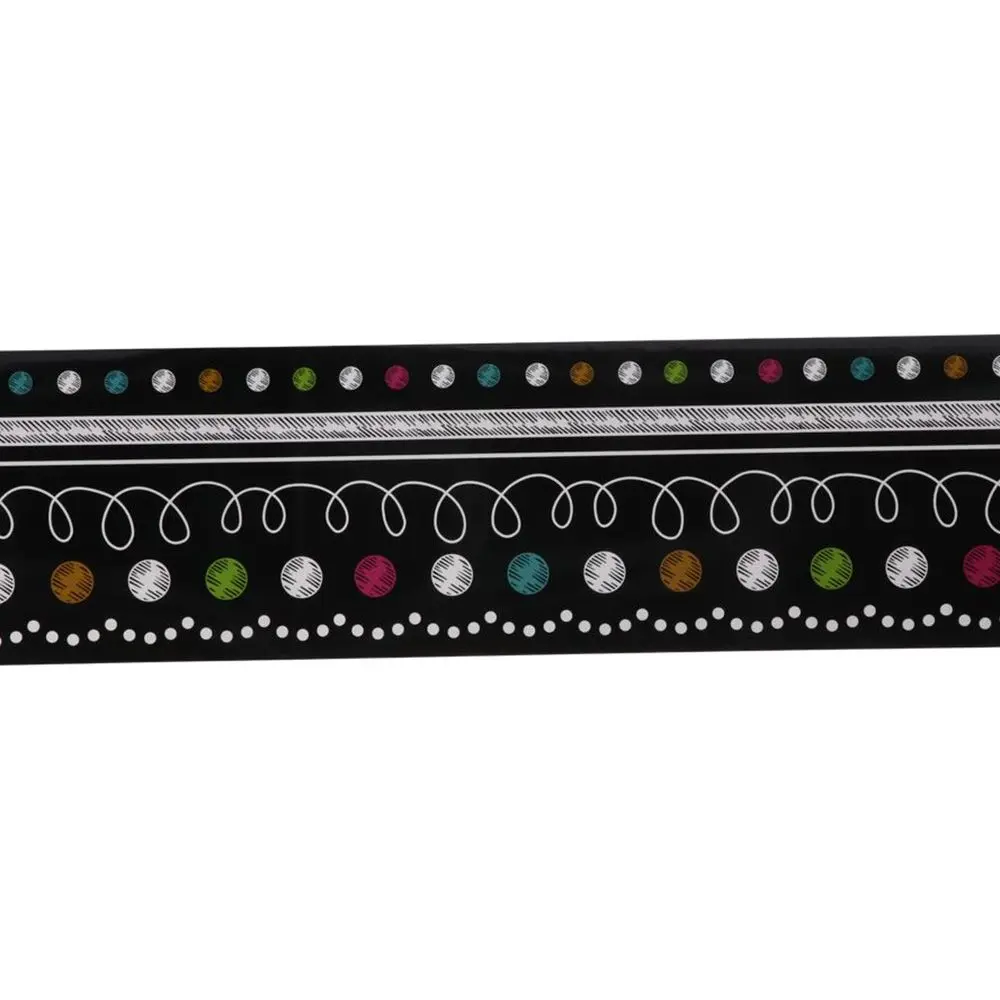 칠판 가장자리 장식 용지, 방수 종이 테두리 장식 스티커, 컬러 방수 게시판, 5.7cm x 10m