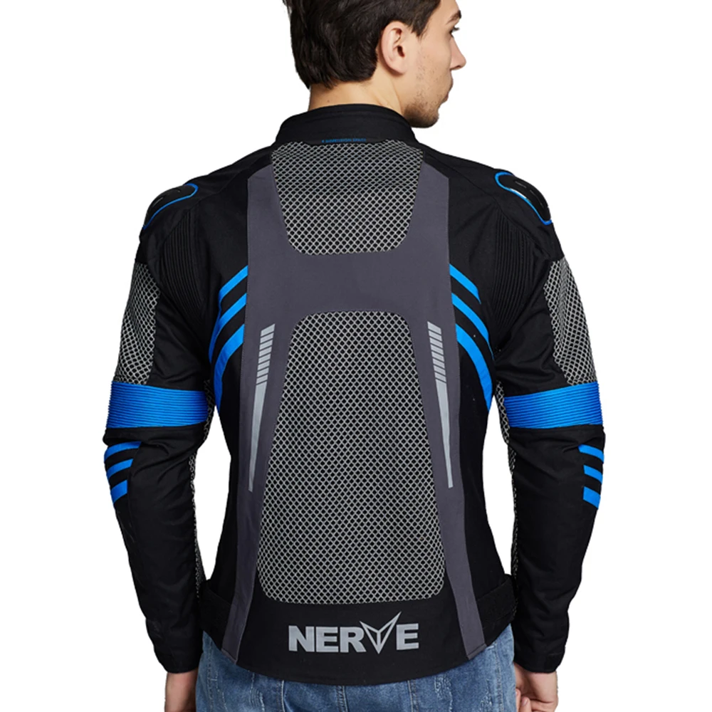 Reflective Motorbike Jacket Summer Breathable Mesh Motorcycle Jacket Man Motocross Riding Jacket - Image 4