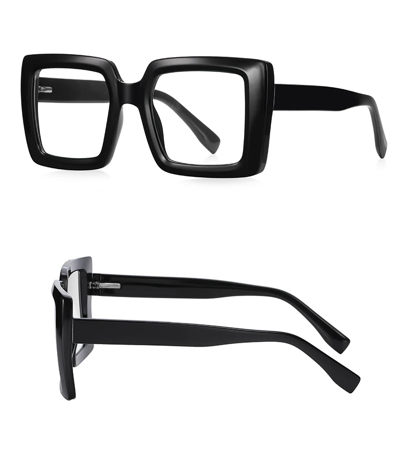 R57377 quadratische große Rahmen Lesebrille Trend Feder scharnier optische presbyopische Brille diopt risch 50 200 300 – Detail 10