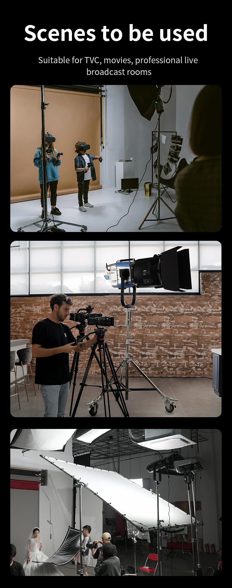 Description Picture 3 of itemSelens Professional Low Center Of Gravity Heavy Duty Light Stand Tripod Photo Studio Kits Bracket Photography Accessories 삼각대