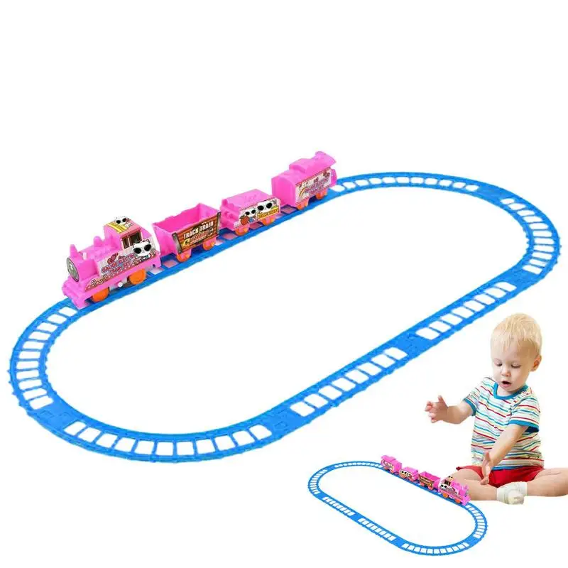 

Toy Track Cars Toddler Car Track Vehicles Toys Heat-Resistant Cars Toys With Car Track For Kids Fun Educational For Boys Girls