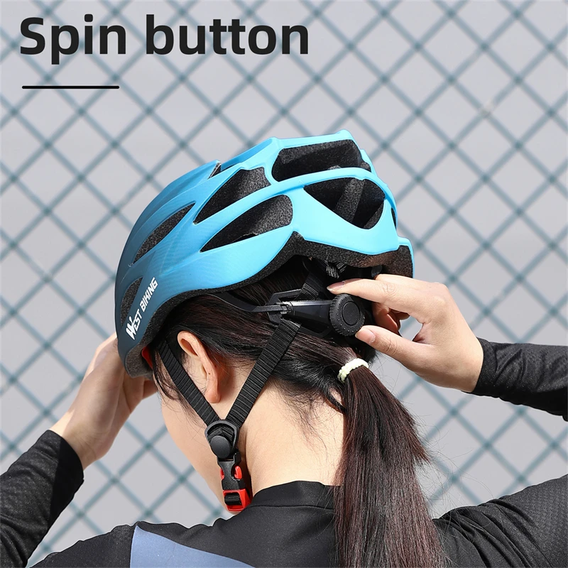 WEST BIKING Cycling Helmet Comfort Lightweight Hollow Men Adjustable MTB Riding Safety Protection Bike Cap Bicycle Accessories