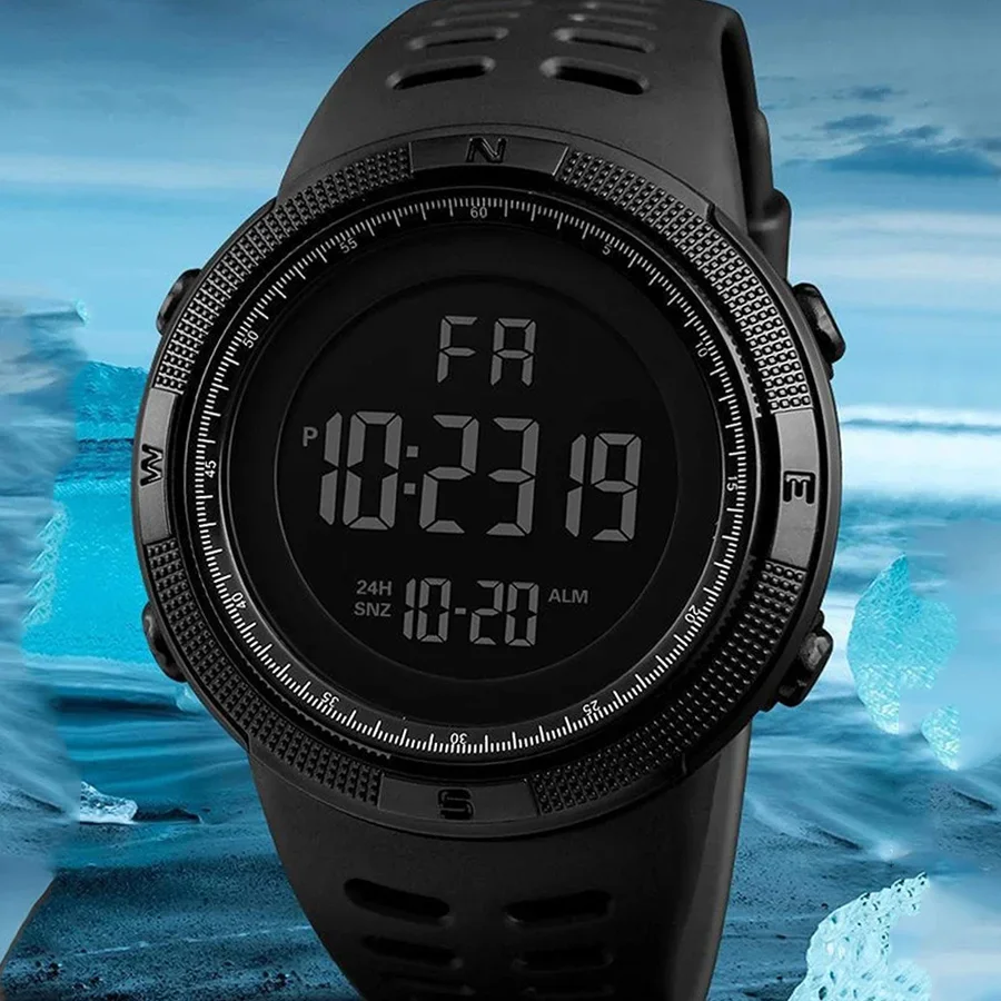 Electronic Watch For Mens Military Sports Watches Luminous Multifunction LED Digital Wristwatch for man kids Boy Student Teen 1