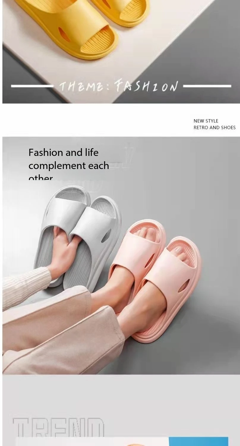 Description Picture 3 of itemHousehold Indoor Bathroom Bath Couple EVA Slippers Home Shoes Home Indoor Bathroom Bathing