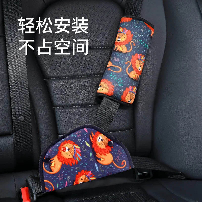 Car Seat Belt Adjustment Holder Seatbelt Padding Cover Anti-Neck Safety Shoulder Positioner Shoulder Pad Kit for Baby Child Kids seat belt covers seat belt positioner seat belt adjuster safety belt shoulder guard car seat belt accessory car accessories