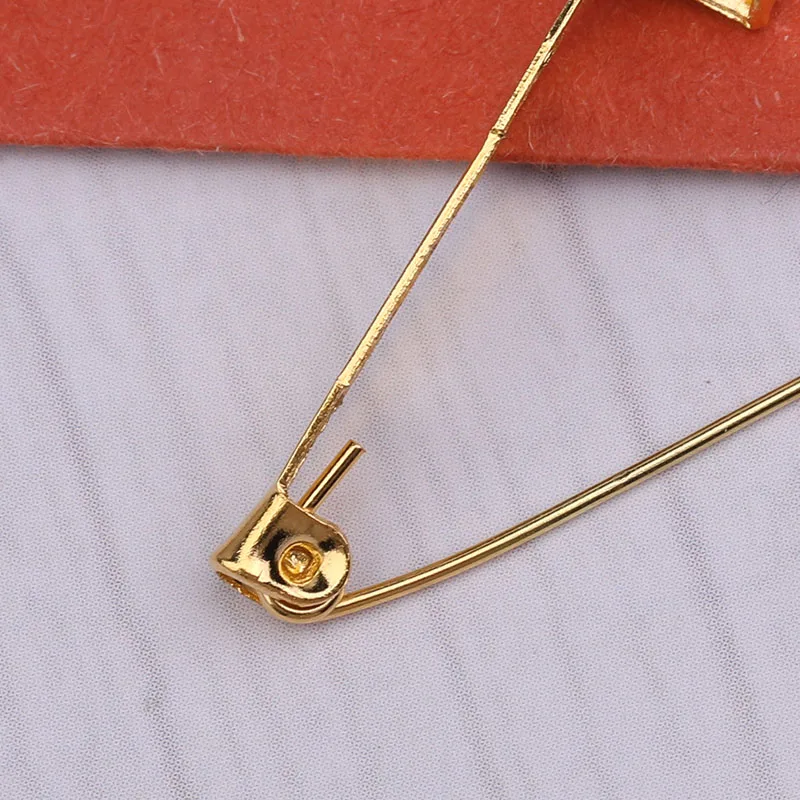 Description Picture 6 of itemSilver/Green Ancient/Gold 15-40mm Safety Pins Brooch Base Clip Pins Blank Base for Jewelry Making DIY Clothing Accessories