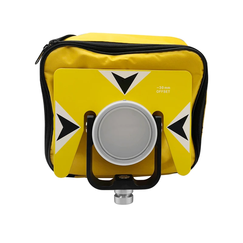 Nuovo Prisma Singolo Giallo Per Nikon South Trimble Per Somkktotal Station Prismi Topping Ak18 Con Borsa Morbida