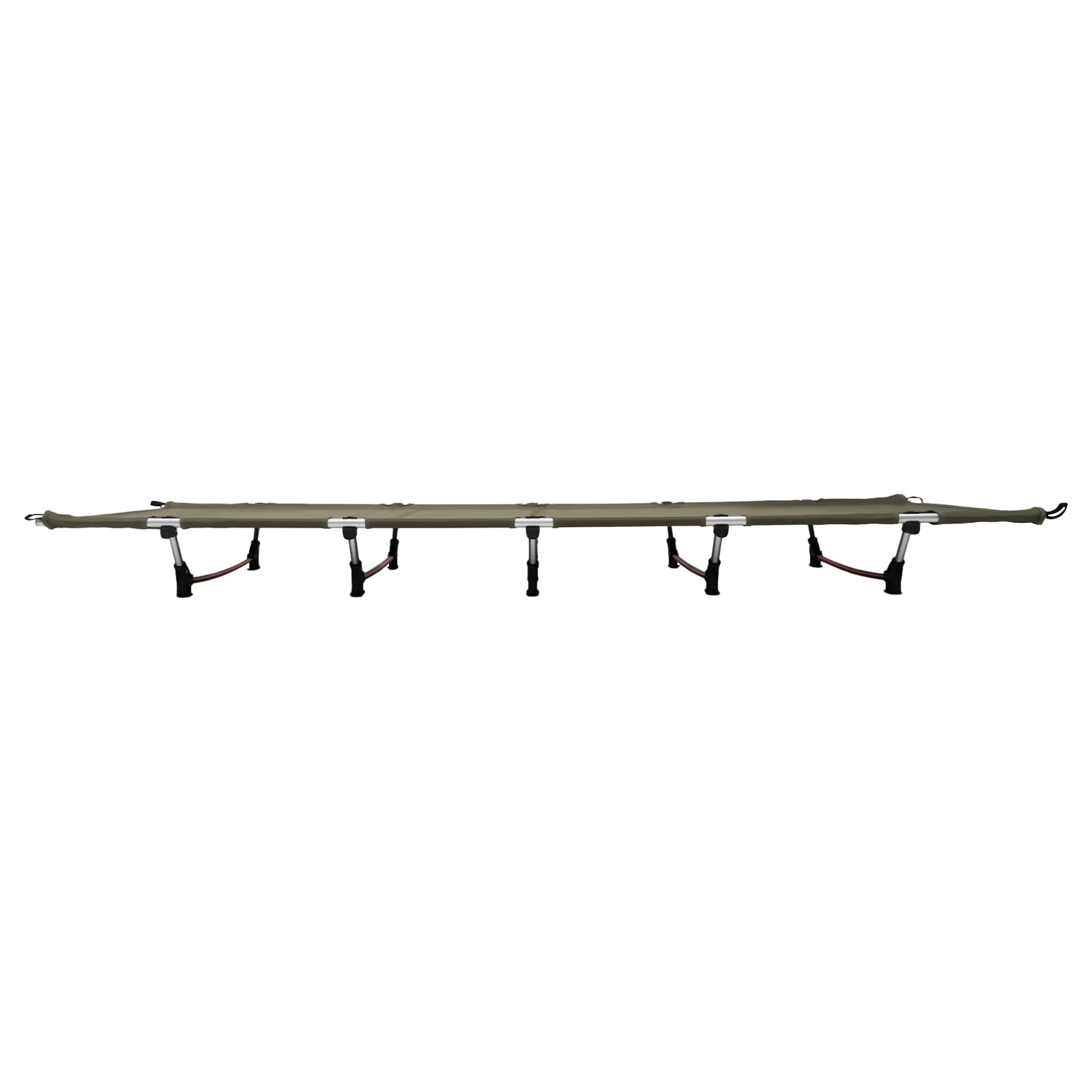 Faltbares Campingbett, 600D Oxford-Stoff, Klappbett, Outdoor, 150 kg, Reise-Schlafbett, Armeegrün, tragbares Zeltbett – Detail 8