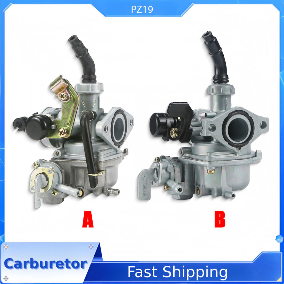 PZ19 19mm Universal Carburetor With Oil Switch For 50 70 90 110 125cc ATV Quad 4 Wheeler Dirt Bike Motorbike Hand Or Cable Carb