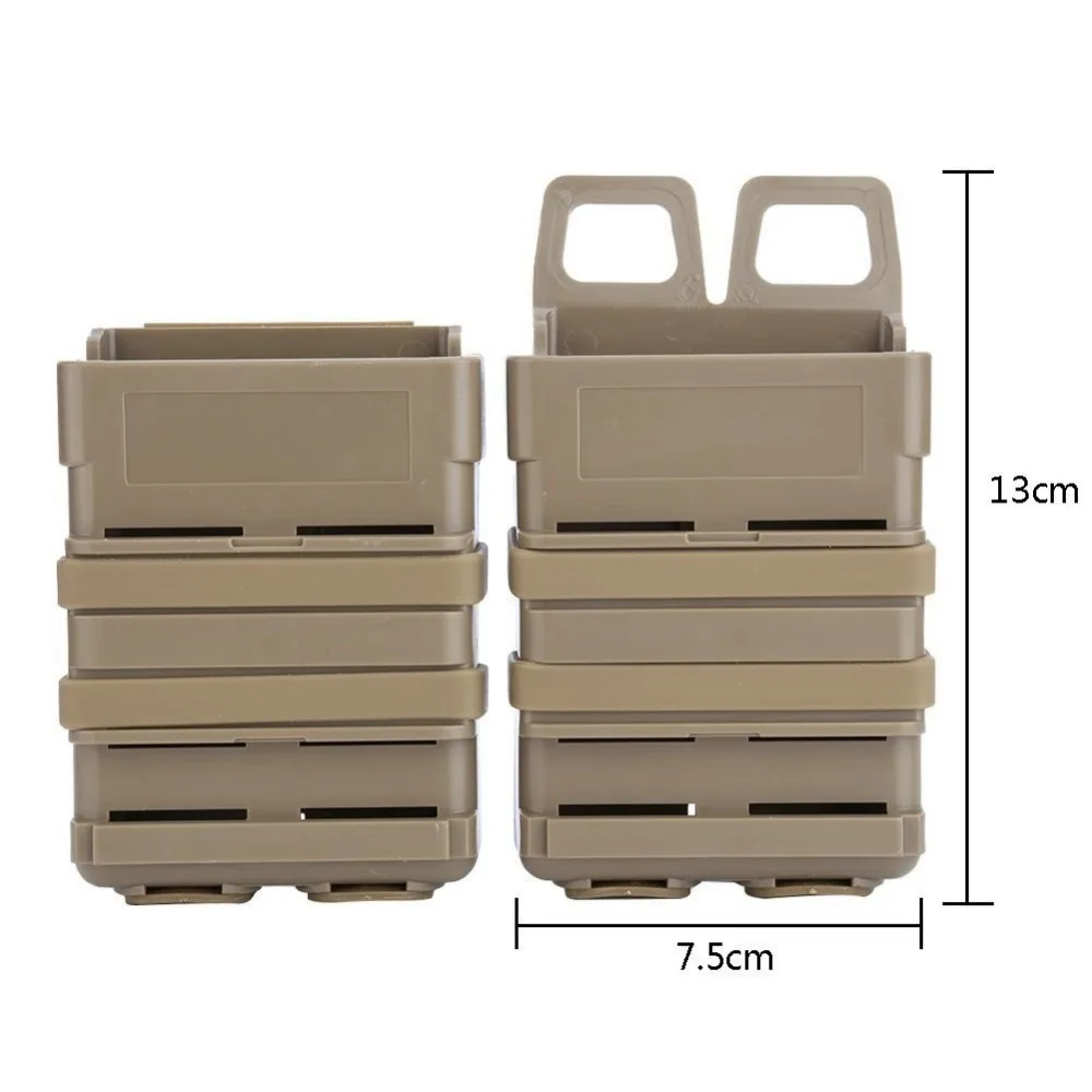 Magazine Pouch Ammo Pouch Airsoft Accessory Molle Pouch Ammunition Bag M4 Molle Clip FastMag Hunting Vest Pouch Airsoft AR 5.56 Magazine Holder EDC Hunting Fast Mag Holster Waist Bag