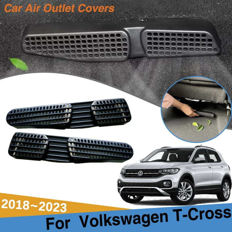 Per Volkswagen T Cross Accessories Vw T-Cross 2018 ~ 2023 2022 Car Air Under Seat Conditioning Copertura Anti-Intasamento Accessori Per Auto