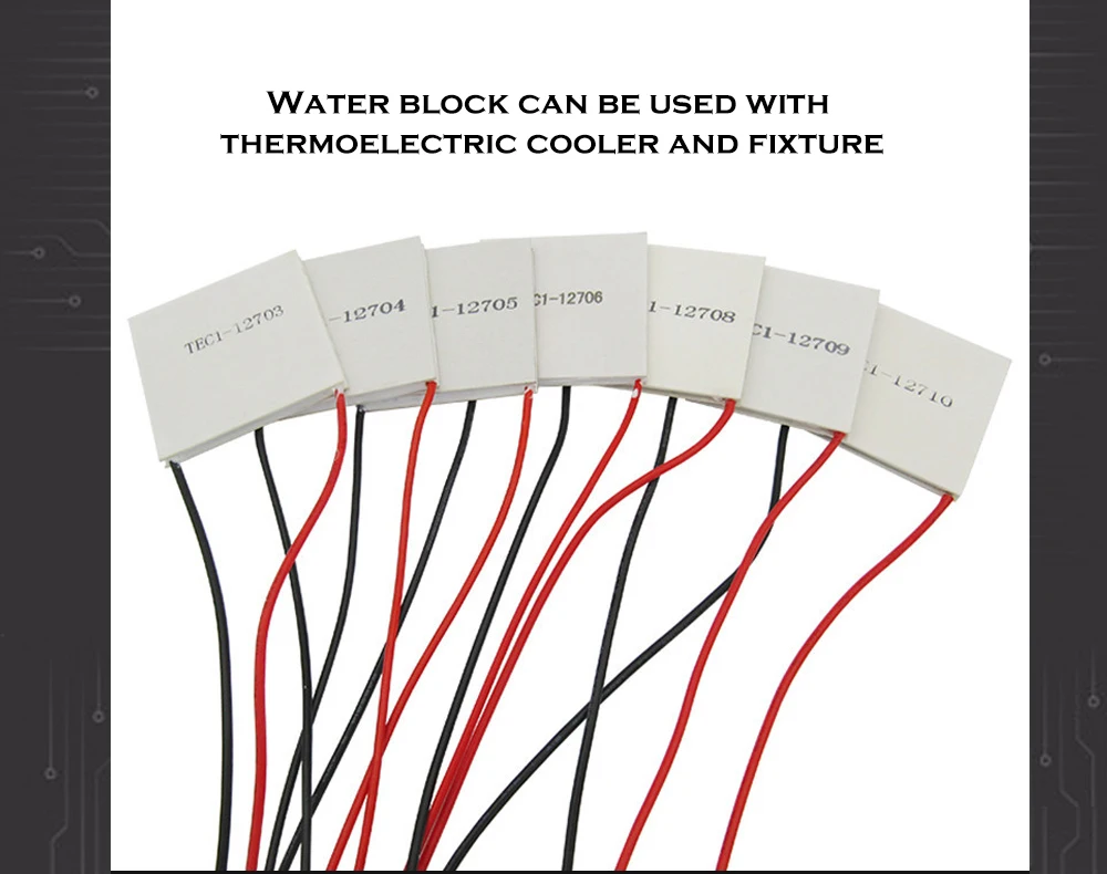 Thermoelectric Cooler Peltier 40*40mm module Water Cooling CPU&GPU Block  Radiator TEC1-12703 12704 12705 12706 12708 12709 12710 - AliExpress