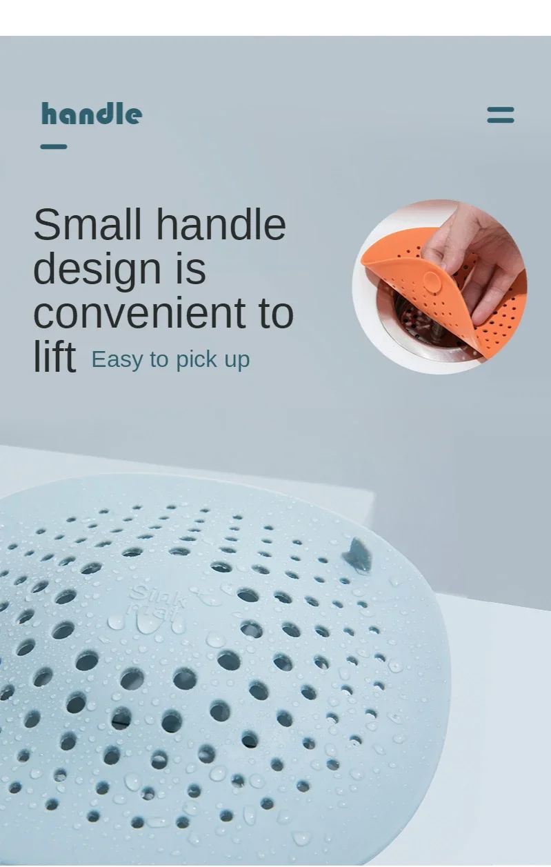 Description Picture 5 of itemBathroom Hair Catcher Stopper Kitchen Sink Filter Accessory For Bathroom Product Bath Sewer Outfall Drain Shower Filter Strainer