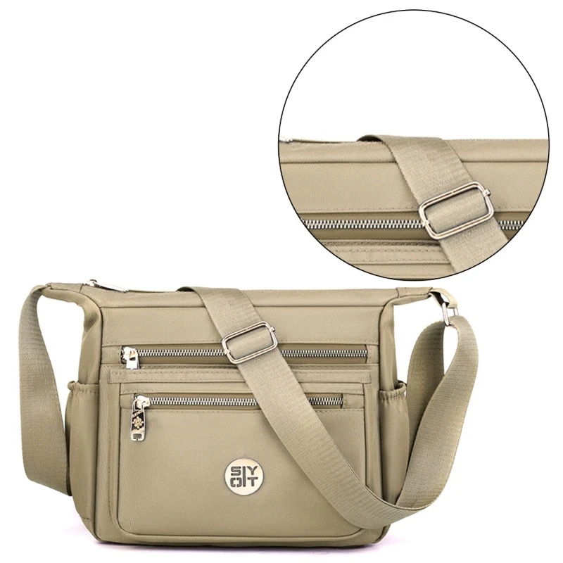 Functional Women Crossbody Bag Water Resistants Shoulder Purse Bucket Bag Gift E74B