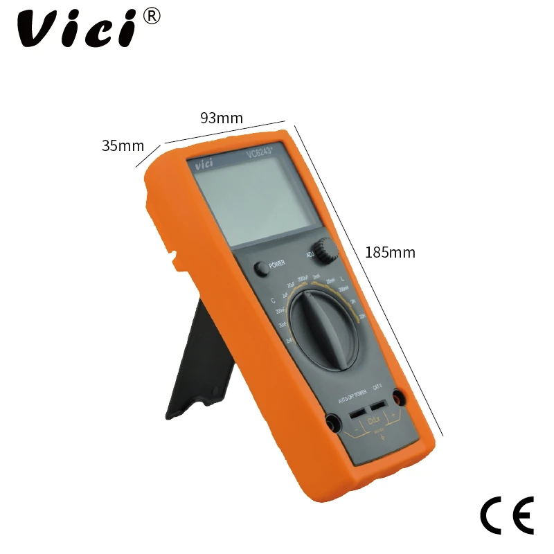 Digital LC Meter High Accuracy 20H Inductance 2000uF Capacitance Tester PCB Circuit Capacitor Self-discharge Multimet Test Clips