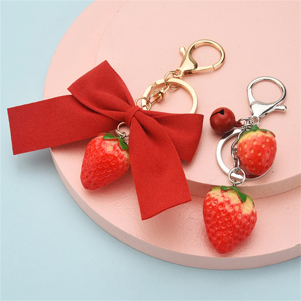 Car Key Chains Strawberry Strawberry Fruit Keychains Key Chain