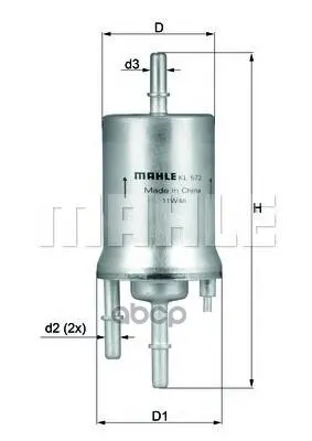Фильтр Топл.Audi A3/Skoda Octavia/Vw Golf V Jetta Touran 1.4-2.0fsi/Tfsi 2004= Mahle/Knecht арт. KL572 | Автомобили и