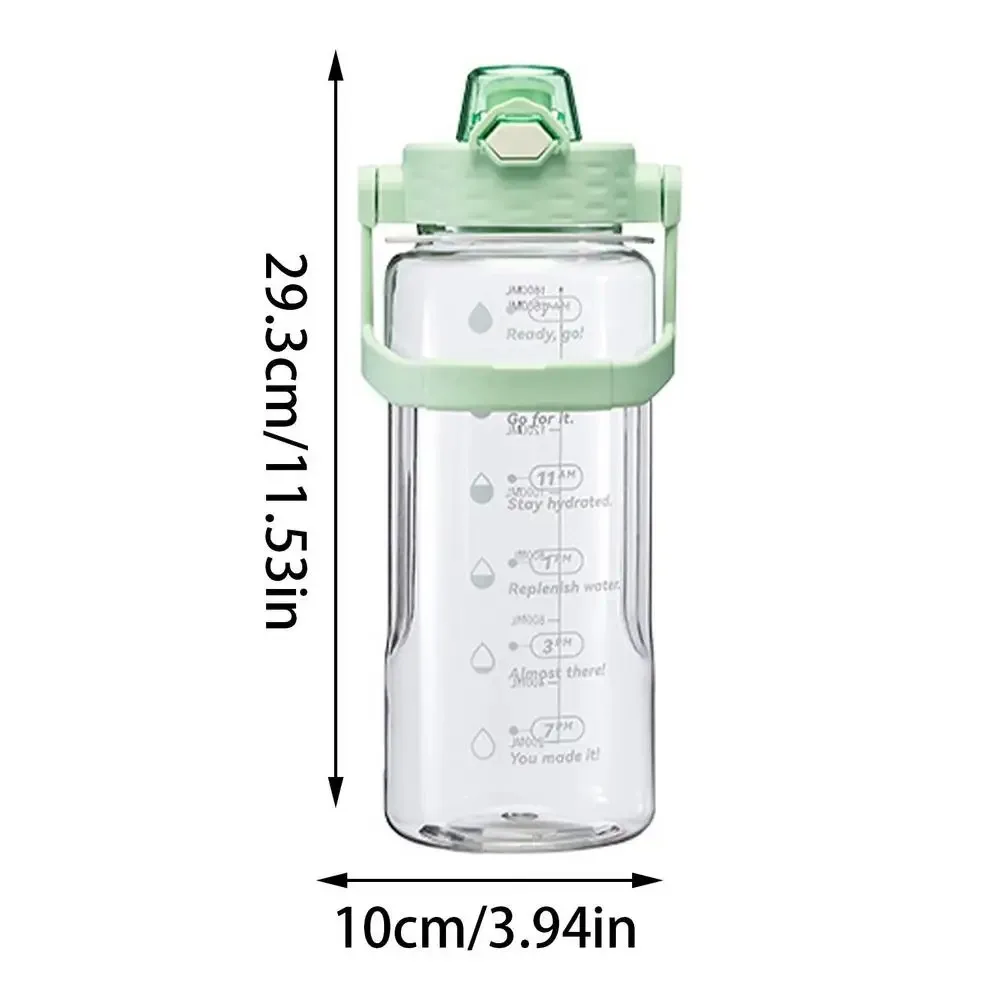 1800ML Travel Water Bottle Teens Sports Water Bottle With Lid Reusable Portable Straw For Teens Gym Outdoor Sports