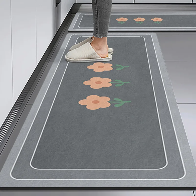 KitchenFloorMatSuperAbsorbentDiatomaceousMudDoormatsBathroomPadAntiSlipKitchenMats